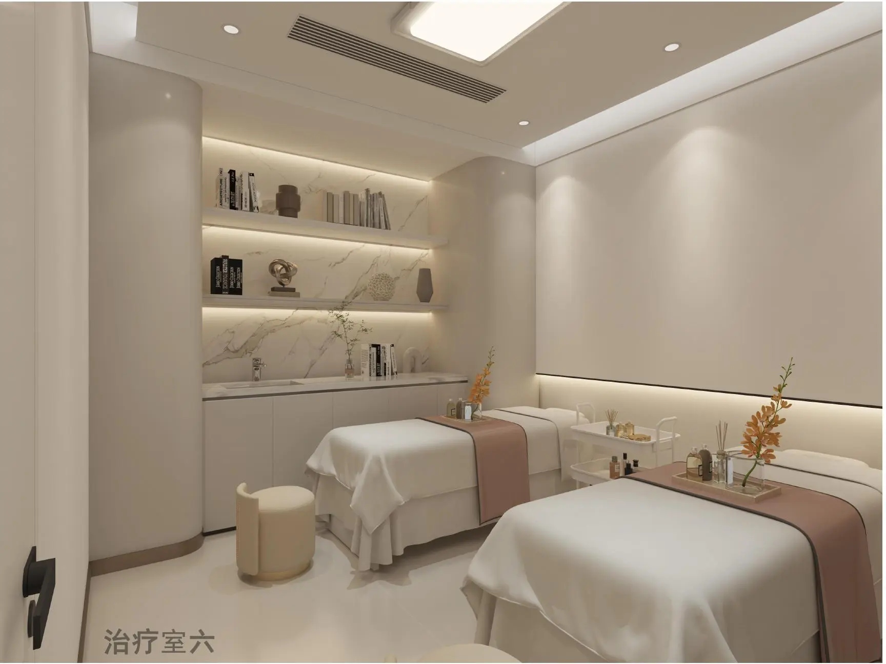 连美治疗室空间设计效果图